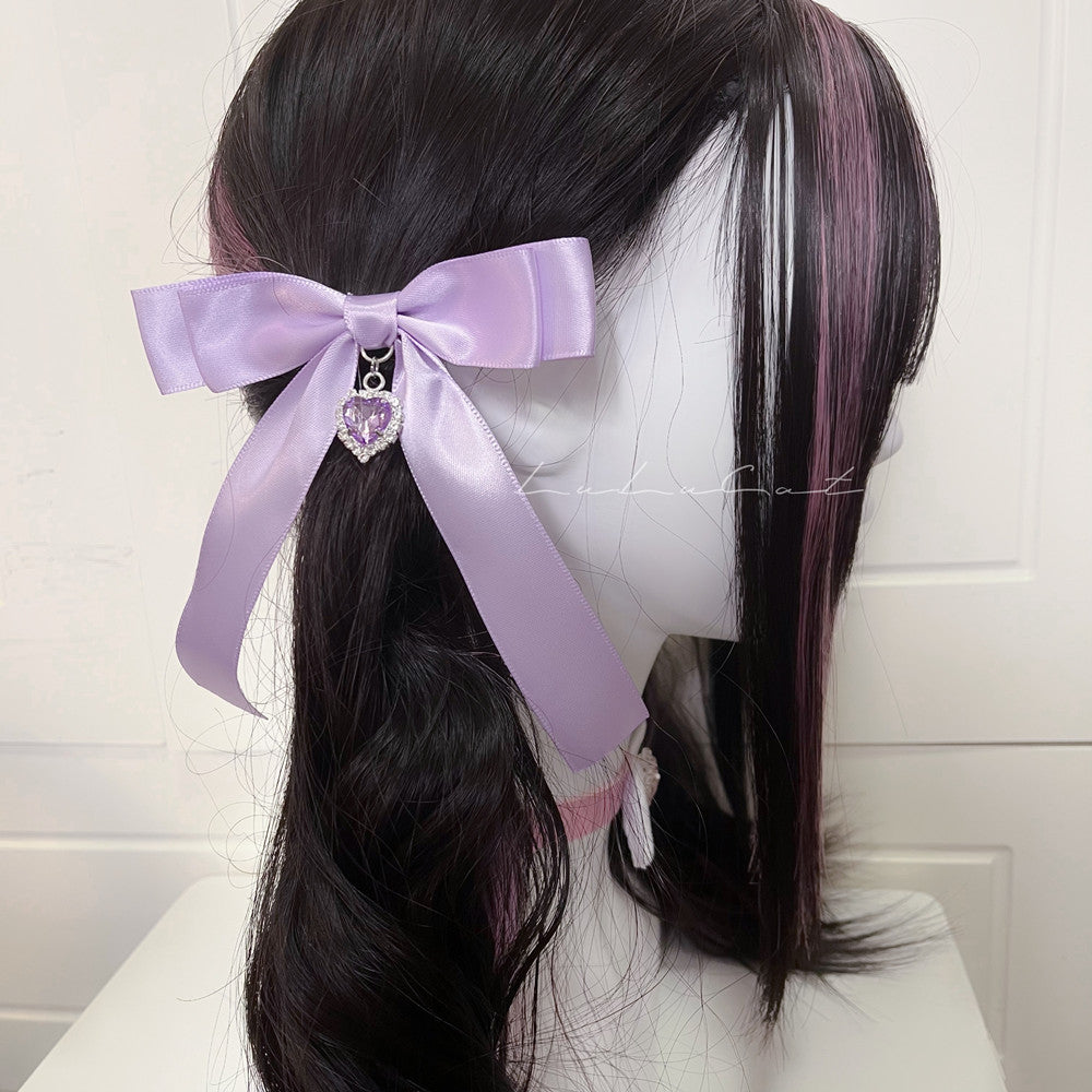 ♡ Heart Bow Clips ♡