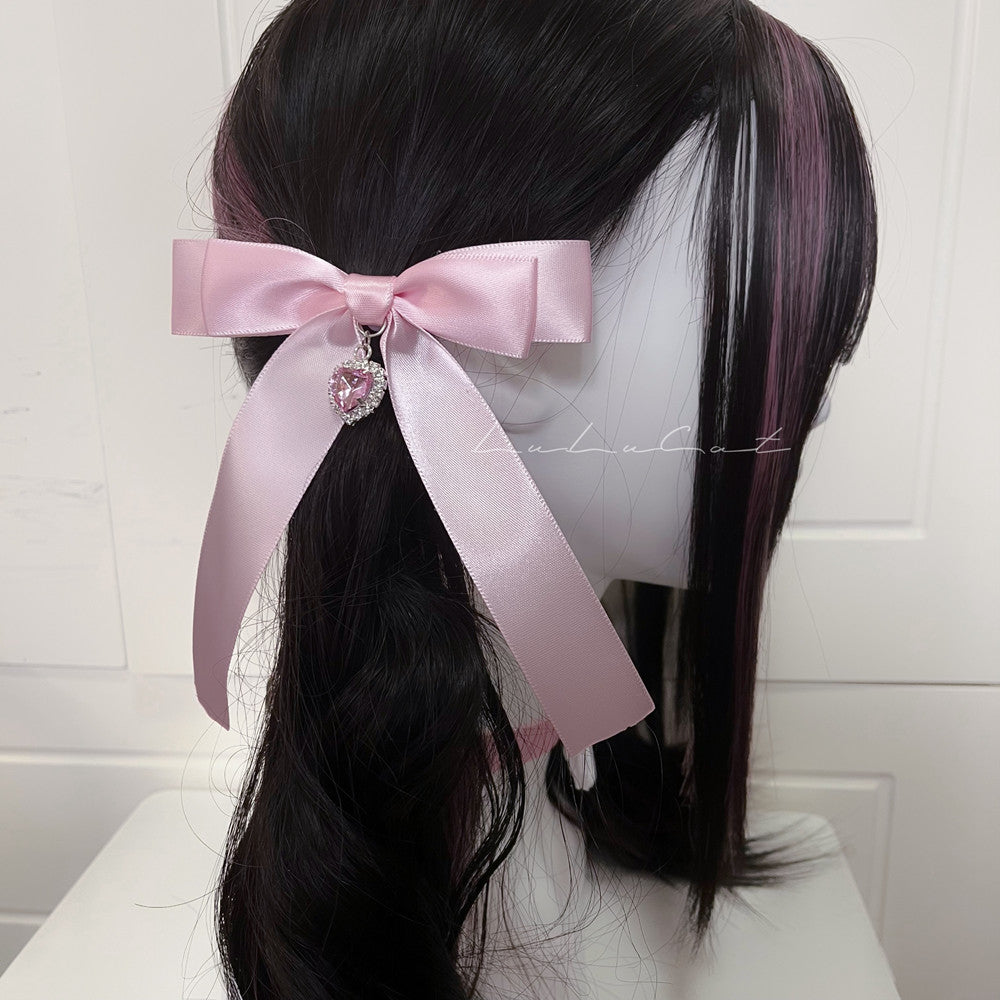 ♡ Heart Bow Clips ♡