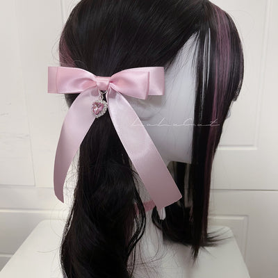 ♡ Heart Bow Clips ♡