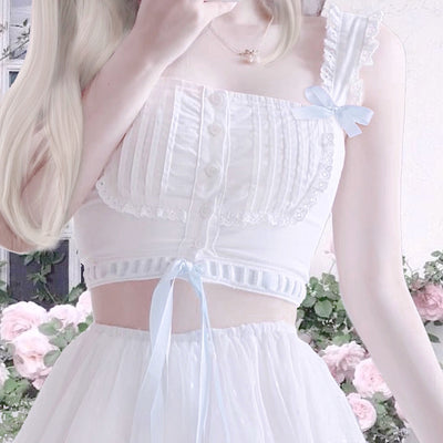 ♡ Angelic cottage doll top ♡