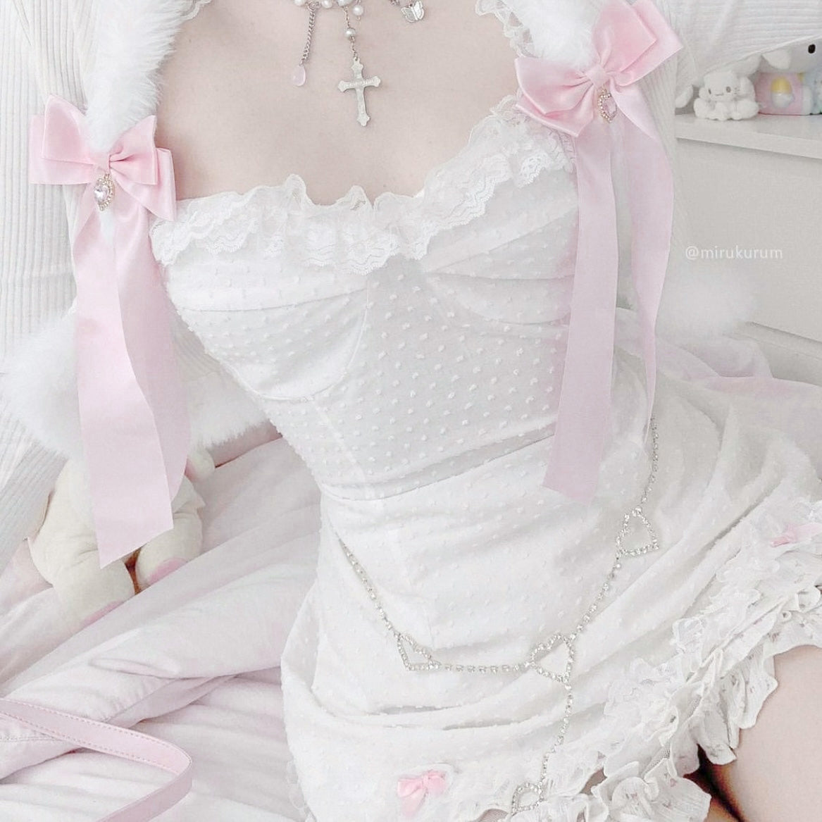 ♡ Heart Bow Clips ♡