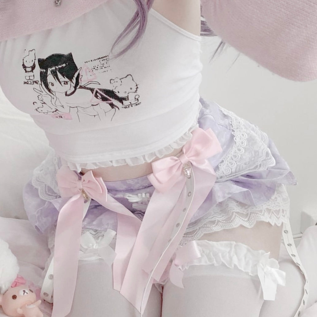 ♡ Heart Bow Clips ♡